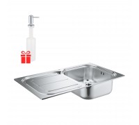 Кухонная мойка Grohe K300 31563SD0 + дозатор для моющего средства Contemporary 40536000 (31563SD040536000)