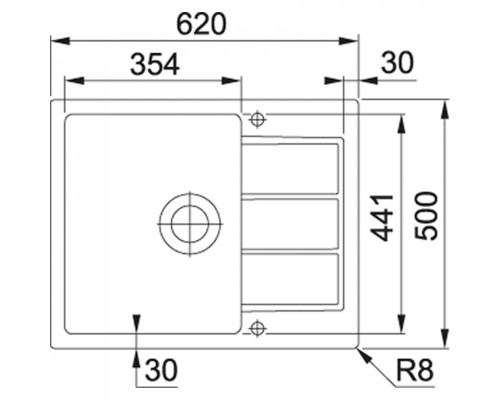 Кухонная мойка Franke Sirius Tectonite SID 611-62 (114.0497.934)