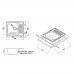 Кухонная мойка Qtap 5848 Micro Decor 0,8 mm (QT5848MICDEC08)