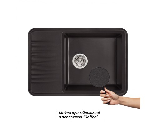 Кухонная мойка Qtap CS 7440 Coffee (QT7440COF551)