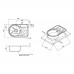 Кухонная мойка Qtap 6744L Satin 0,8 mm (QT6744LSAT08)