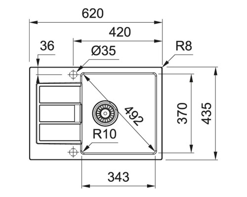 Кухонная мойка Franke Sirius SID 611-62 Slim (143.0631.535)