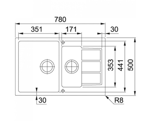 Кухонная мойка Franke Sirius Tectonite SID 651-78 (114.0497.984)