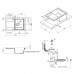 Кухонная мойка Qtap CS 7449 Grey (QT7449GRE471)