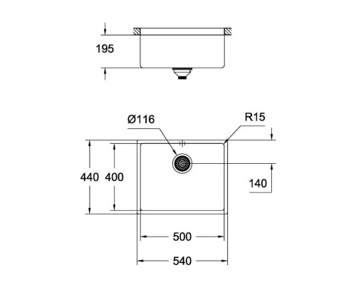 Кухонная мойка Grohe Sink K700 Undermount 31574AL0