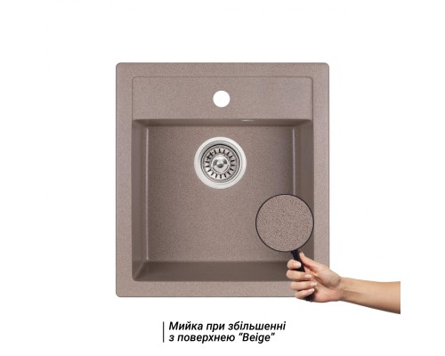 Кухонная мойка Qtap CS 5046 Beige (QT5046BEI551)