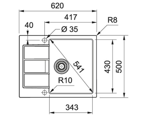 Кухонная мойка Franke Sirius S2D 611-62 (143.0627.382)