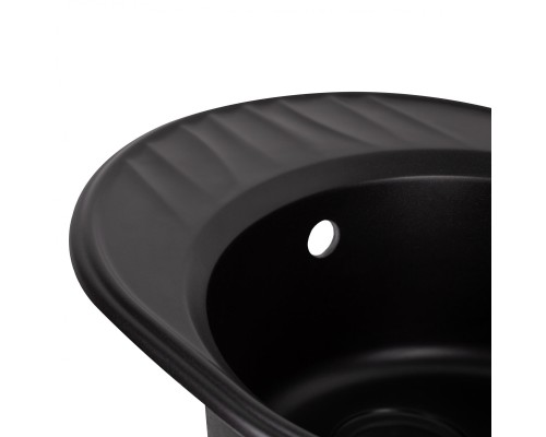 Кухонная мойка Qtap CS 6151 Black (QT6151BLA404)