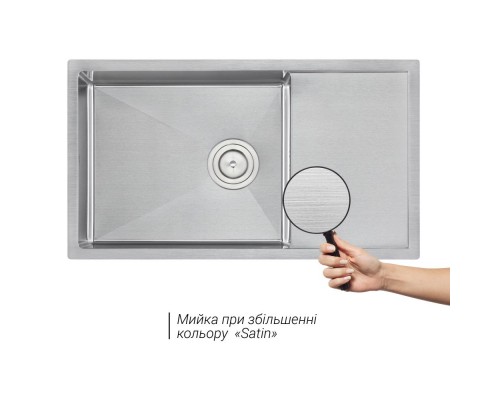 Кухонная мойка Qtap D7844 Satin 3.0/1.2 mm (QTD784412)