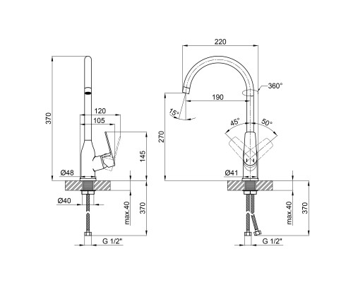 Смеситель Qtap Levny 9050104UC (QTLVN9050104UC)