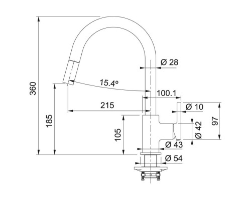 Смеситель Franke Lina (115.0626.057)
