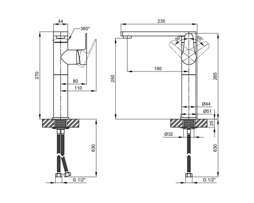 Смеситель Qtap Eco CRW 007F (QTECOCRW007F)