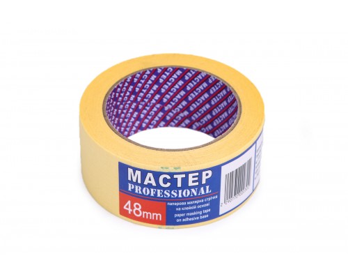 Малярна стрічка"Мастер"48мм жов.(4сп.,24 шт/ящ)Pro