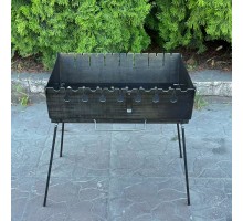 Переносний дворівневий Мангал-валіза на 8 шампурів 3мм