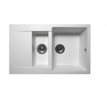 Кухонная мойка гранитная MIRAGGIO LAPAS white