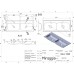 Умывальник MIRAGGIO DELLA 1100-2 глянцевый с литого мрамора 0000168