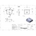 Умывальник MIRAGGIO SEED глянцевый с литого мрамора 0000238