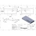 Умывальник MIRAGGIO VIOLA 1000 глянцевый с литого мрамора 0000622