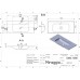 Умывальник MIRAGGIO DELLA 1000 глянцевый с литого мрамора 0000166