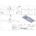 Умывальник MIRAGGIO DELLA 1100 матовый с литого мрамора 0000171