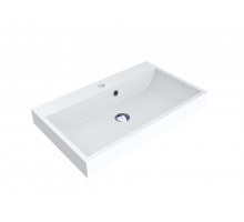 Умивальник MIRAGGIO VARNA 700 матовий з литого мармуру білий