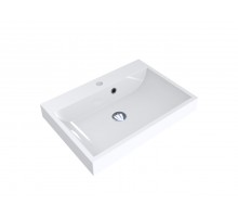 Умивальник MIRAGGIO VARNA 600 гляцевий з литого мармуру білий