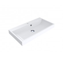 Умивальник MIRAGGIO VARNA 800 глянсовий з литого мармуру білий