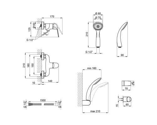 Смеситель Qtap Arena CRM 010 (QTARECRM010)