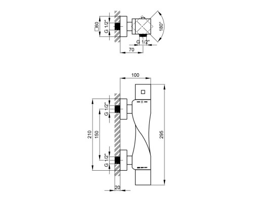 Смеситель Qtap Zkrouceny 40T105C (QTZKR40T105C)