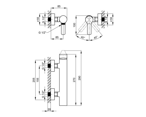 Смеситель Qtap Zdenek 4032102C (QTZDN4032102C)
