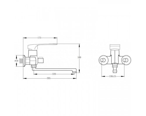 Смеситель Qtap Hansberg CRM 005 NEW