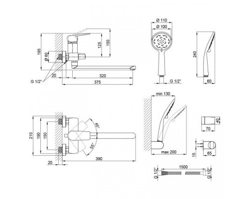 Смеситель Qtap Jody СRM 005 New