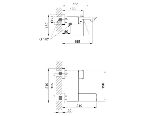 Смеситель Qtap Lodenice 3031102KC (QTLOD3031102KC)