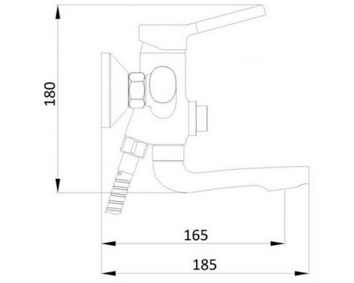 Смеситель Qtap Inspai CRM 005BN