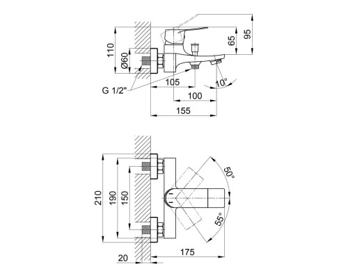 Смеситель Qtap Nihonto 3022101DC (QTNH3022101DC)