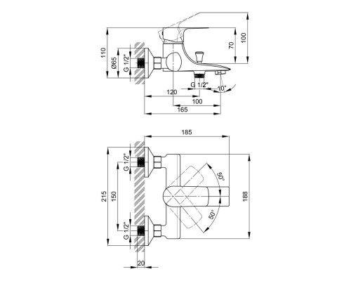 Смеситель Qtap Svitava 3011107DC (QTSV3011107DC)