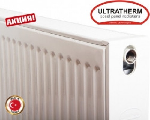Стальной панельный радиатор Ultratherm 22 тип 500/500 с боковым подключением (Турция)