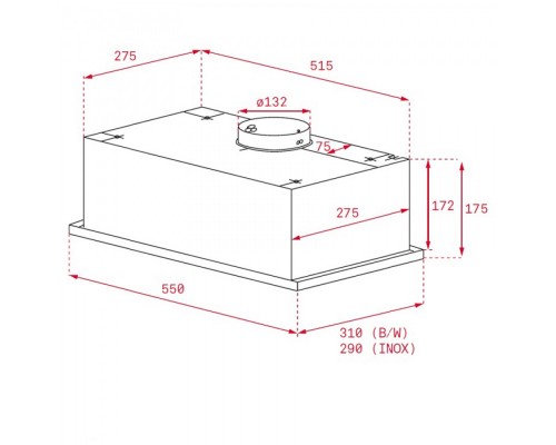 Вытяжка кухонная встроенная Teka GFG 2 SS (40446753) нержавеющая сталь