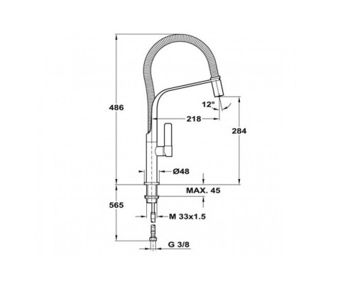 Кухонний змішувач Teka FO 997 (62997020FW) білий / хром