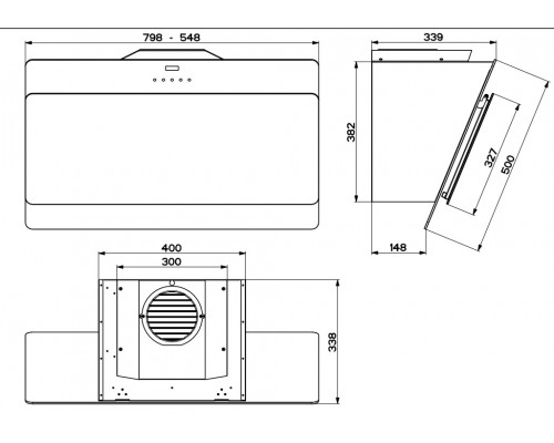 Вытяжка FABER COCKTAIL BK A80 EV8