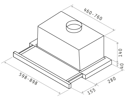 Вытяжка ELICA ELITE 14 LUX GRIX/A/60