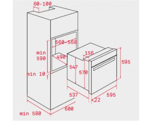 Духовой шкаф TEKA HSB 630 P чорна (WISH, Total) 41566050