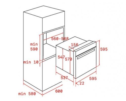 Духовой шкаф TEKA HLB 8400 код 111000009