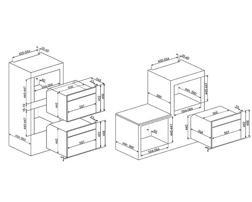 Встроенная свч печь SMEG SF 4750MAO